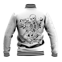 Art Skull Baseball Jacket Rock Paper Scissors Throat Punch I Win - Wonder Print Shop