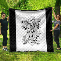 Art Skull Quilt Rock Paper Scissors Throat Punch I Win - Wonder Print Shop