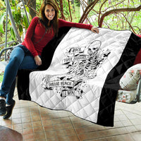 Art Skull Quilt Rock Paper Scissors Throat Punch I Win - Wonder Print Shop