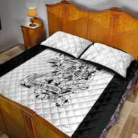 Art Skull Quilt Bed Set Rock Paper Scissors Throat Punch I Win - Wonder Print Shop