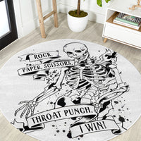 art-skull-round-carpet-rock-paper-scissors-throat-punch-i-win