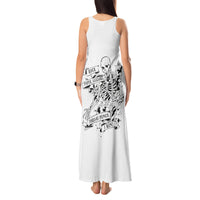 Art Skull Tank Maxi Dress Rock Paper Scissors Throat Punch I Win - Wonder Print Shop