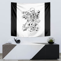 Art Skull Tapestry Rock Paper Scissors Throat Punch I Win - Wonder Print Shop