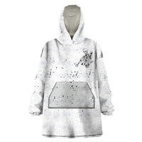Art Skull Wearable Blanket Hoodie Rock Paper Scissors Throat Punch I Win - Wonder Print Shop