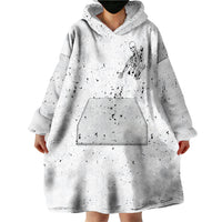 Art Skull Wearable Blanket Hoodie Rock Paper Scissors Throat Punch I Win - Wonder Print Shop