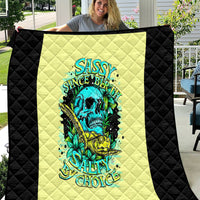 Turtle Skull Quilt Sassy Since Birth Salty By Choice - Wonder Print Shop
