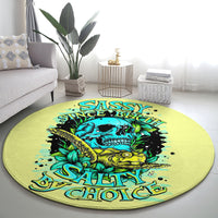 turtle-skull-round-carpet-sassy-since-birth-salty-by-choice