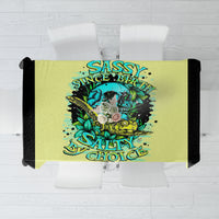 Turtle Skull Tablecloth Sassy Since Birth Salty By Choice - Wonder Print Shop