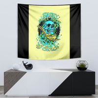 Turtle Skull Tapestry Sassy Since Birth Salty By Choice - Wonder Print Shop