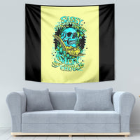 Turtle Skull Tapestry Sassy Since Birth Salty By Choice - Wonder Print Shop