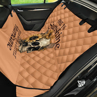 Sunflower Skull Back Car Seat Cover She Is Sunshine Mixed With A Little Hurricance - Wonder Print Shop