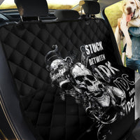 Three Skull Back Car Seat Cover Stuck Between Idk Idc And Idgaf - Wonder Print Shop