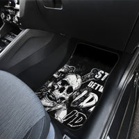 Three Skull Car Mats Stuck Between Idk Idc And Idgaf - Wonder Print Shop
