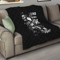 Three Skull Quilt Stuck Between Idk Idc And Idgaf - Wonder Print Shop