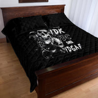 Three Skull Quilt Bed Set Stuck Between Idk Idc And Idgaf - Wonder Print Shop