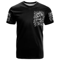 Three Skull T Shirt Stuck Between Idk Idc And Idgaf - Wonder Print Shop