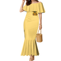 Sunflower Skull Mermaid Dress I'm Blunt Because God Rolled Me That Way - Wonder Print Shop