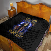 Skull Reaper Quilt The Devil Whispered To Me I Whisper Back Bring Beer - Wonder Print Shop