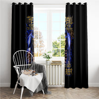 Skull Reaper Window Curtain The Devil Whispered To Me I Whisper Back Bring Beer - Wonder Print Shop