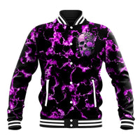 Rose Skull Baseball Jacket She Whispered Back I am The Storm - Wonder Print Shop