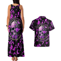 Rose Skull Couples Matching Tank Maxi Dress and Hawaiian Shirt She Whispered Back I am The Storm - Wonder Print Shop