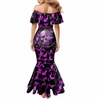 Rose Skull Mermaid Dress She Whispered Back I am The Storm - Wonder Print Shop