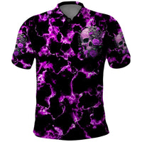 Rose Skull Polo Shirt She Whispered Back I am The Storm - Wonder Print Shop