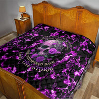 Rose Skull Quilt She Whispered Back I am The Storm - Wonder Print Shop