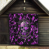 Rose Skull Quilt She Whispered Back I am The Storm - Wonder Print Shop
