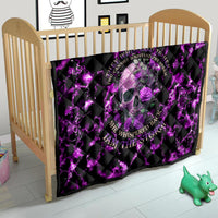 Rose Skull Quilt She Whispered Back I am The Storm - Wonder Print Shop