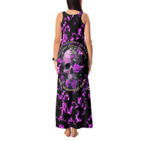 Rose Skull Tank Maxi Dress She Whispered Back I am The Storm - Wonder Print Shop