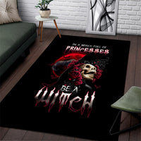 Witch Skull Area Rug In A World Full Of Princess Be A Witch - Wonder Print Shop