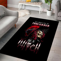 Witch Skull Area Rug In A World Full Of Princess Be A Witch - Wonder Print Shop