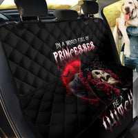 Witch Skull Back Car Seat Cover In A World Full Of Princess Be A Witch - Wonder Print Shop