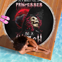 Witch Skull Beach Blanket In A World Full Of Princess Be A Witch - Wonder Print Shop