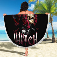 Witch Skull Beach Blanket In A World Full Of Princess Be A Witch - Wonder Print Shop