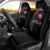 Witch Skull Car Seat Cover In A World Full Of Princess Be A Witch - Wonder Print Shop