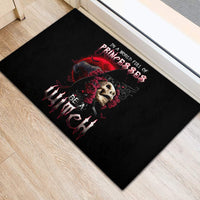 Witch Skull Rubber Doormat In A World Full Of Princess Be A Witch - Wonder Print Shop