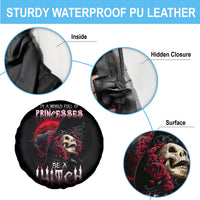 Witch Skull Spare Tire Cover In A World Full Of Princess Be A Witch - Wonder Print Shop