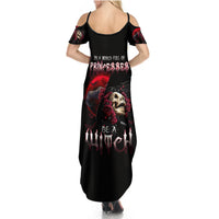Witch Skull Summer Maxi Dress In A World Full Of Princess Be A Witch - Wonder Print Shop