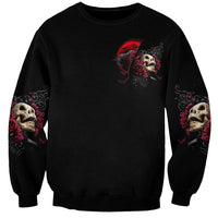 Witch Skull Sweatshirt In A World Full Of Princess Be A Witch - Wonder Print Shop