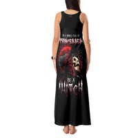 Witch Skull Tank Maxi Dress In A World Full Of Princess Be A Witch - Wonder Print Shop