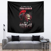 Witch Skull Tapestry In A World Full Of Princess Be A Witch - Wonder Print Shop