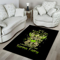 Tinker Fairy Skull Area Rug My Next Life I Want To Be Karma Fairy - Wonder Print Shop