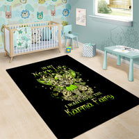 Tinker Fairy Skull Area Rug My Next Life I Want To Be Karma Fairy - Wonder Print Shop