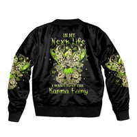 Tinker Fairy Skull Bomber Jacket My Next Life I Want To Be Karma Fairy - Wonder Print Shop