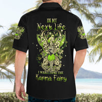 Tinker Fairy Skull Hawaiian Shirt My Next Life I Want To Be Karma Fairy - Wonder Print Shop