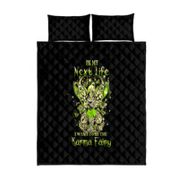 Tinker Fairy Skull Quilt Bed Set My Next Life I Want To Be Karma Fairy - Wonder Print Shop