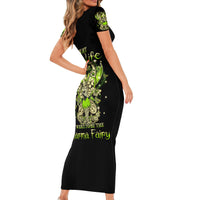Tinker Fairy Skull Short Sleeve Bodycon Dress My Next Life I Want To Be Karma Fairy - Wonder Print Shop