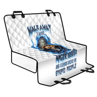 Death Skull Back Car Seat Cover Walk Away I Have Anger Issues And Dislike For Stupod People - Wonder Print Shop